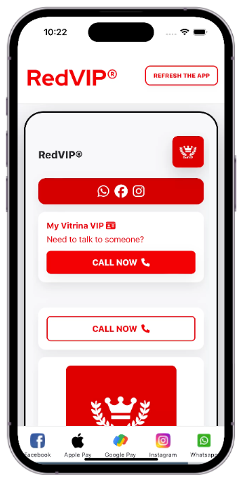 🔹 RedVIP® Vitrina Basic App